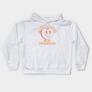 Social Work is My Superpower Kids Hoodie